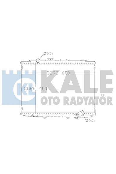 Kale 342290 OTO Radyatör  Radyatör H100 Box-Bus-L300 Box-Bus Al-Pl-Brz ürün görseli