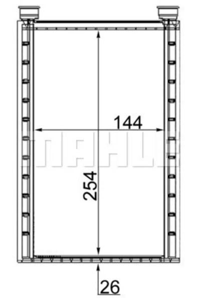 Mahle AH224000S KNECHT  Kalorifer Radyatörü (240×300) Bmw 1Er E81 (Eno:8Fh351331734) ürün görseli 1