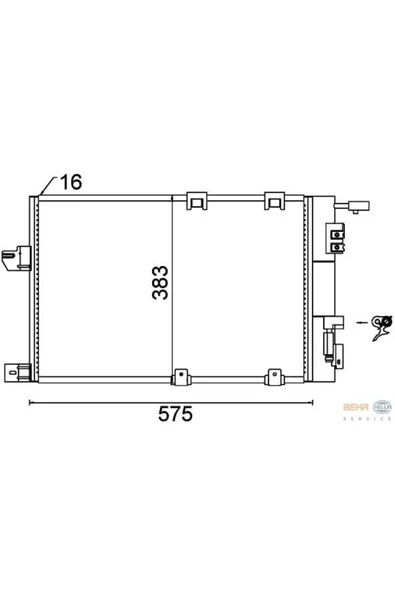 Mahle AC339000S KNECHT  Klima Radyatörü (Kondenser) -02 Astra G 1.6 16V *Z16Xe* ürün görseli