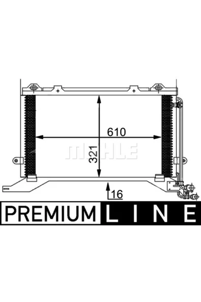 Mahle AC248000P KNECHT  Klima Radyatörü 610×321×16 W210 S210 E250 E270Cdı E 320 Cdı Om 605.962 8Fc351038501 ürün görseli