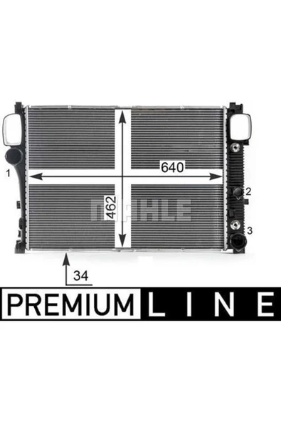 Mahle 8MK376700614 BEHR 8MK376700-614 Radyatör W221 216 06- ürün görseli 1