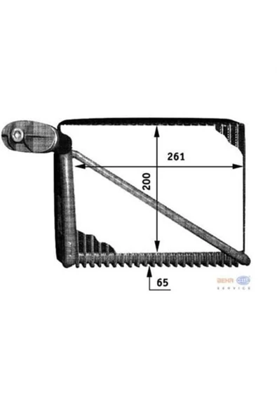 Mahle AE48000P Klima Radyatörü 200×262×65 A3 Passat 1.6 1.8T 1.9TDI 2.0 2.3 Vr5 2.8 V6 97-00 8Fv351211061 ürün görseli