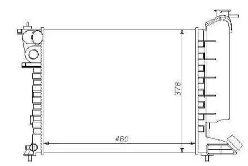 Mga 80144  Su Radyatörü 306 936- 1.6 Tu5Jp 1.4 Nac / Zx 91- 1.1 1. 539955872 ürün görseli