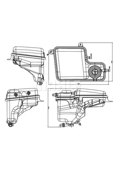 Mahle CRT203000S Crt203000s Yedek Su Deposu (211×329×211)e65 E66 E67 M54 B30 (306s3) (eno:8ma376789711) ürün görseli