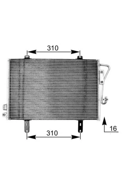 Mga 82112  Klima Radyatörü Kangoo 98-03 ürün görseli 1