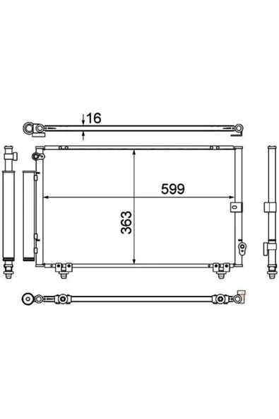 Mga 82179  Klima Radyatörü Corolla Uyumlu 03- ürün görseli