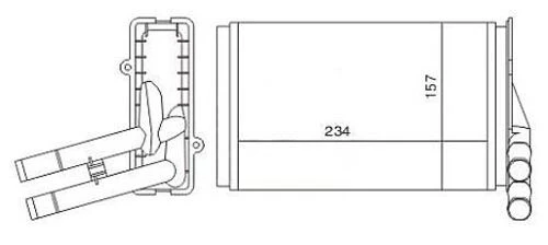 Mga 81118  Kalorifer Radyatörü Passat B5 97- / 80 90 A4 97- / Supe 539969518 ürün görseli