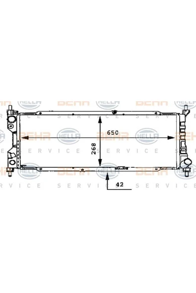 Mahle CR286000S KNECHT  Radyatör 96- Combo 1.7D *X17Td* ürün görseli