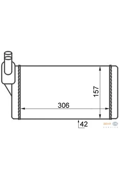 Mahle AH47000S KNECHT  Kalorifer Radyatörü 91-03 Transporter.T4 ürün görseli