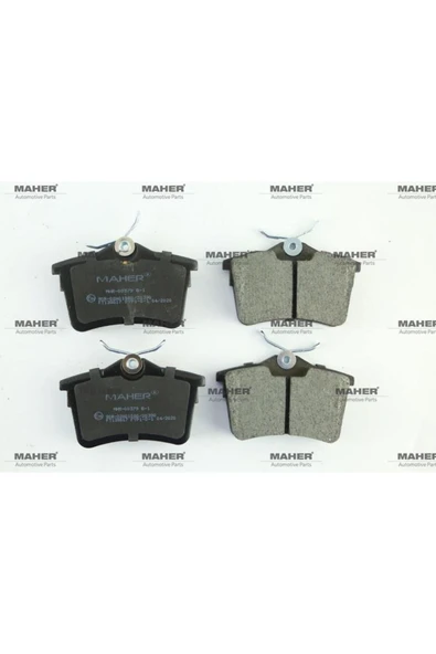 Maher 00379 Fren Balata Berlingo 08= / Partner Tepee 08= / 308 07-13 Arka Mhr- ürün görseli