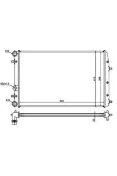 Ori MVW117023 Radyatör Polo-Ibiza IV-Fabıa-Cordoba-1.2-1.4-1.6-Ac Klimasız Mek Otom 630X415X23 ürün görseli
