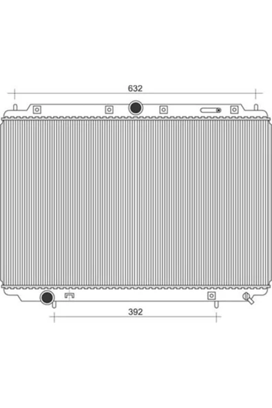 Ori BVO015016 Radyatör Brazing S40 1.6 1.8İ 2.0 1995-2004 V40 1.6 1.8 1.8İ 2.0 1995-2004 Mek 400X658X16 ürün görseli 1