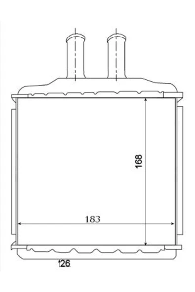 Ori KCH002026 Kalfer Radyatörü Brazing Daewoo Nubira-Lacetti 04  Lacetti-Nubira 05 168X183X26 ürün görseli