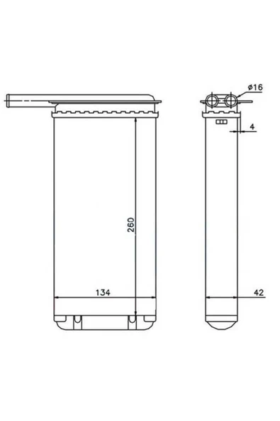 Ori KFR082026 Kalfer Radyatörü Courier 14- 1,5 1,6 TDCI ürün görseli
