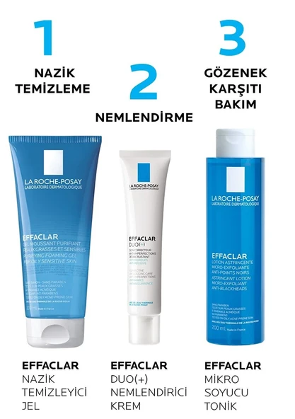La Roche Posay Effaclar Yağlı Ciltler için Pürüzsüzleştiren Bakım Rutini Seti - 6
