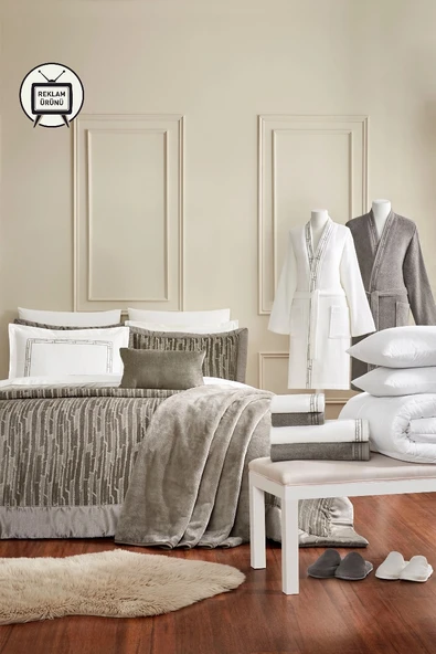 Özdilek Velluto 27 Parça Çeyiz Seti-Bej - 2