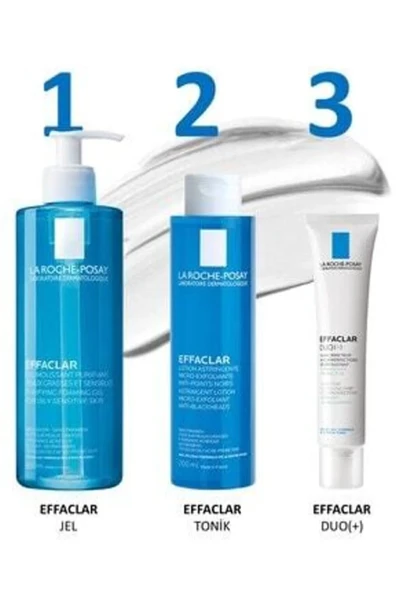 La Roche Posay Akne Bakım Seti | Effaclar Jel Effaclar Tonik Effaclar Duo (+)