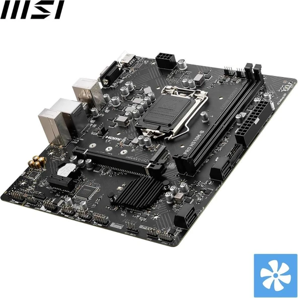 MSI Pro H510M-B Intel LGA1200 DDR4 Micro ATX Anakart Teşhir - 3