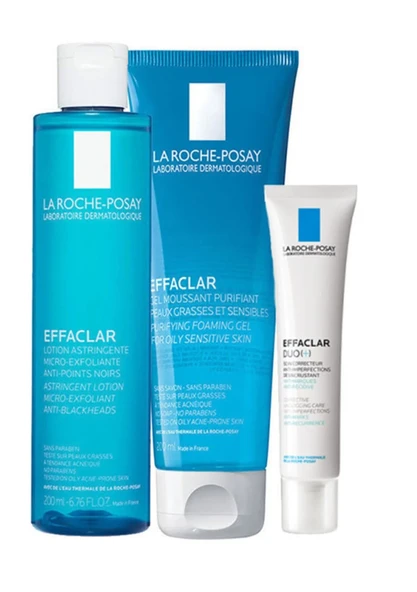 La Roche Posay Effaclar Yağlı Ciltler için Pürüzsüzleştiren Bakım Rutini Seti