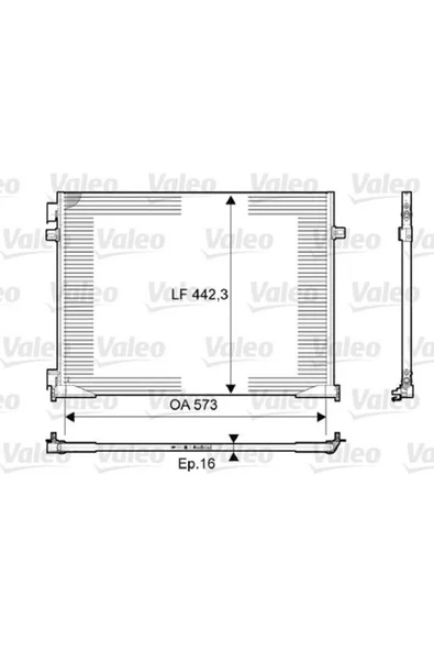 Valeo 814172  Klima Radyatörü Trafic II 01- 1.9 DCI 2.0 DCI / Vivaro A 01- 1.9 Dtı 2.0 Cdtı Prımastar 02- ürün görseli 1