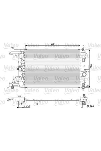 Valeo 701723  Radyatör Opel Astra J 2009 ürün görseli
