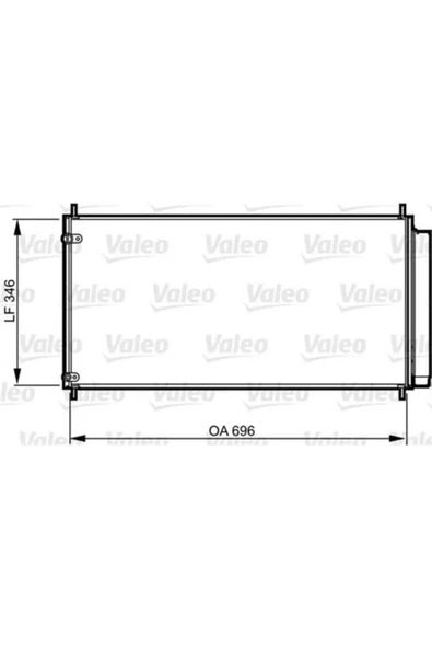 Valeo 814205  Klima Radyatörü Corolla Uyumlu 07- 2.2 D4D Auris 07- 2.0 D4D 2.2 D4D Verso 08- ürün görseli 1