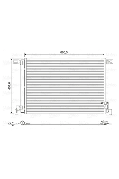 Valeo 822609  Klima Radyatörü ürün görseli 1