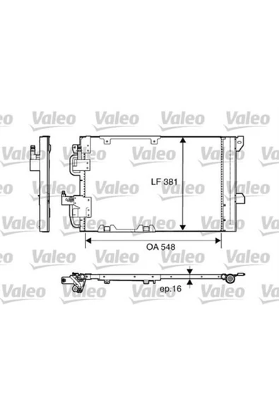 Valeo 817505  Klima Radyatörü Astra G 98- Zafira A 99- ürün görseli