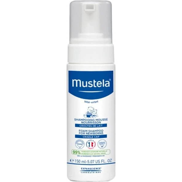 Mustela Saç Pullanmalarına Karşı Yenidoğan Köpük Şampuanı 150 ml