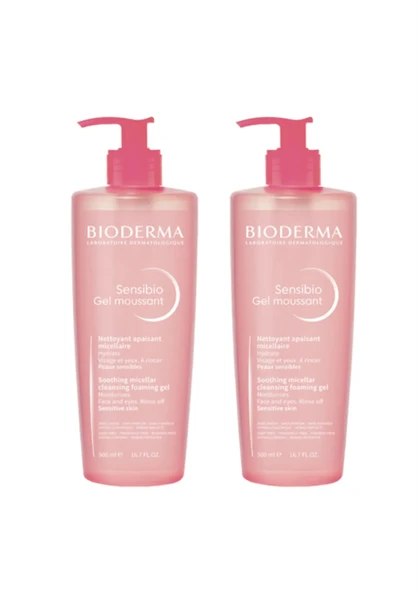 Bioderma Sensibio Foaming Jel Orijinal Boy 2 Adetli Set 500 ml x 2 Adet ürün görseli