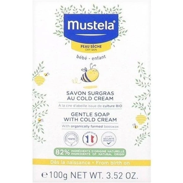 Mustela Cold Cream Ve Organik Balmumu İçeren Bebek Sabunu 100 gr