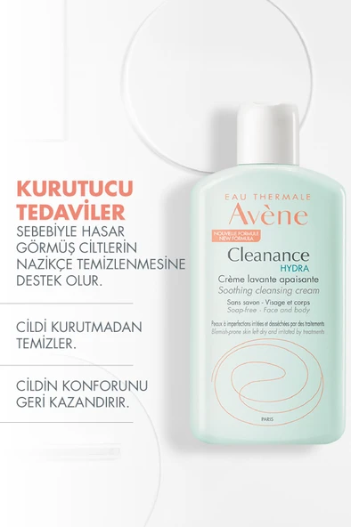 Avene  Cleanance Hydra Yatıştırıcı Temizleme Kremi 200 ml - 3