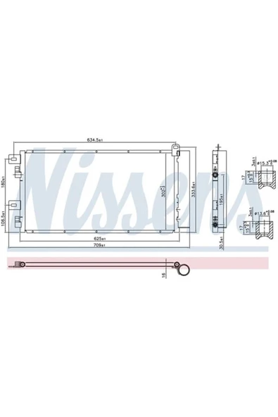 Wisco 1490572  Klima Radyatörü Mt-At 590X317 Mm Mini Cooper R50. R53 00-06. Cabrıo R52 3Kapı