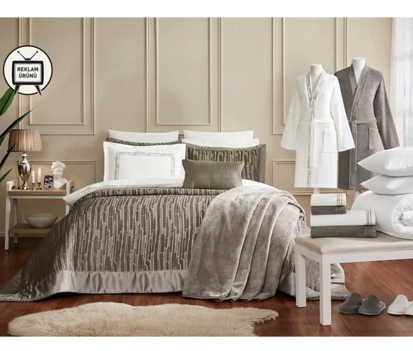 Özdilek Velluto 27 Parça Çeyiz Seti-Bej - 3