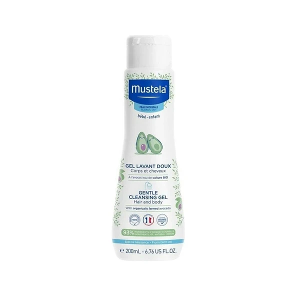 Mustela Organik Avokado İçeren Yenidoğan Bebek Şampuanı 200 ml