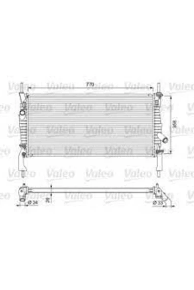 Valeo 701731  Radyatör Ford Transit Camıonnette 2006 ürün görseli 1