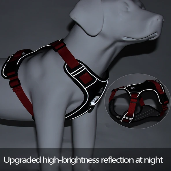 Yansıtıcı Köpek Harnessi Taktiği Yelek - Renk 03 - Boyut XL - 7