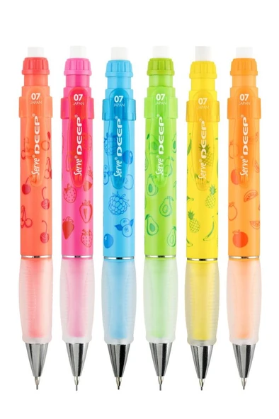 Serve Deep Uçlu Kalem Meyve Serisi 07mm - 6'lı Set - 2