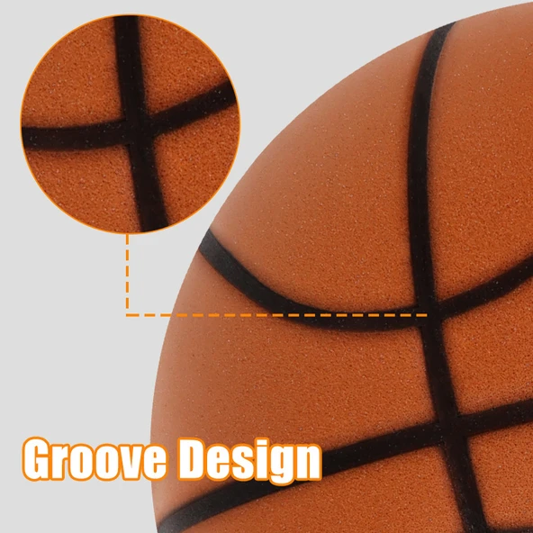 24cm Sessiz Basketbol - Turuncu - 7 Numara - 7