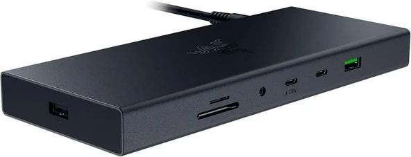 Razer Dock Siyah - USB 4 (14 Bağlantılı, Çift Ekran Destekli)