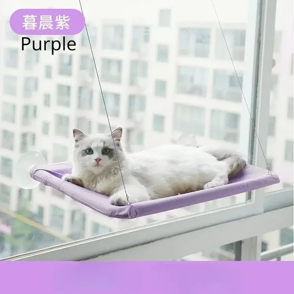 Yıkanabilir Pet Emme Hamak Yatak - Mor