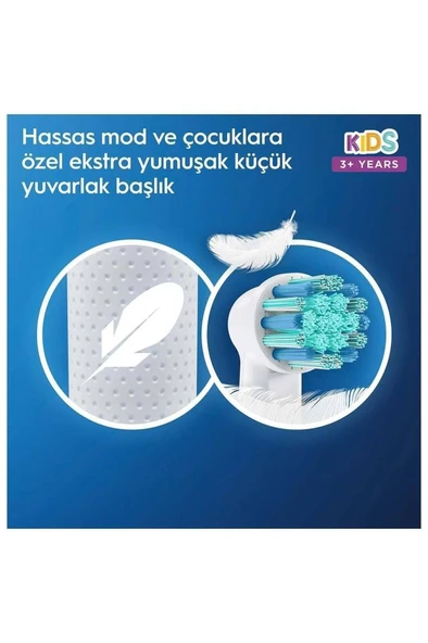 Oral-B D100 Lightyear Şarjlı Çocuk Diş Fırçası – Disney Temalı Elektrikli Fırça (3+ Yaş) - 5