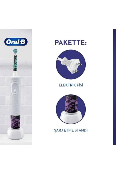 Oral-B D100 Lightyear Şarjlı Çocuk Diş Fırçası – Disney Temalı Elektrikli Fırça (3+ Yaş) - 2