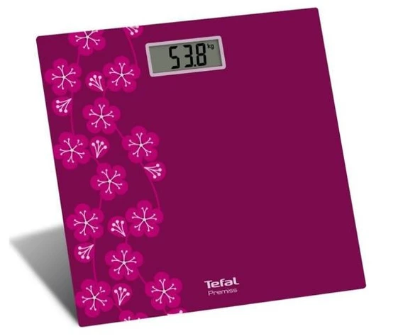Tefal Premiss PP1431V0 Pembe Japon Çiçeği Cam Dijital Baskül
