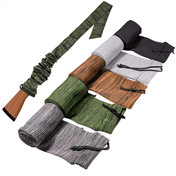 Silikon Kaplamalı Esnek Silah Çorabı - Tüfek ve Tabanca - Kahverengi - 2