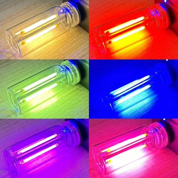 USB LED Araç İç Mekan Atmosfer Gece Lambası - Yeşil - 7