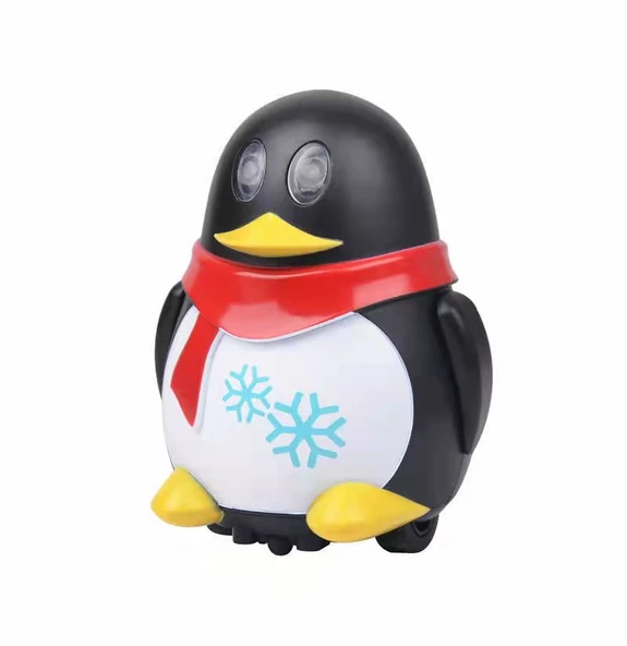 İndüktif Robot Araba Penguen Oyuncak - Siyah Penguen