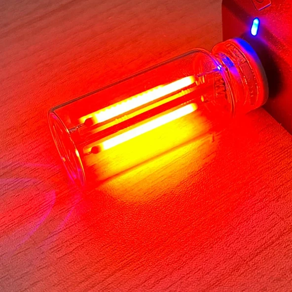 USB LED Araç İç Mekan Atmosfer Gece Lambası - Kırmızı