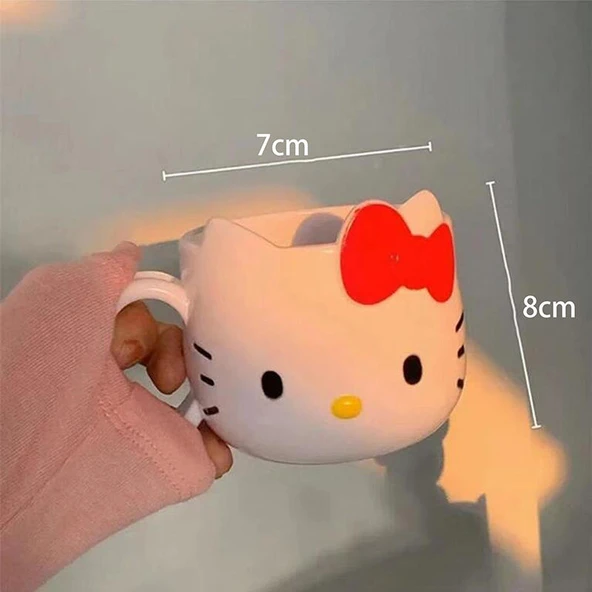 Kawaii Sanrio Anime Su Bardağı - Pembe - Hello Kitty - 7
