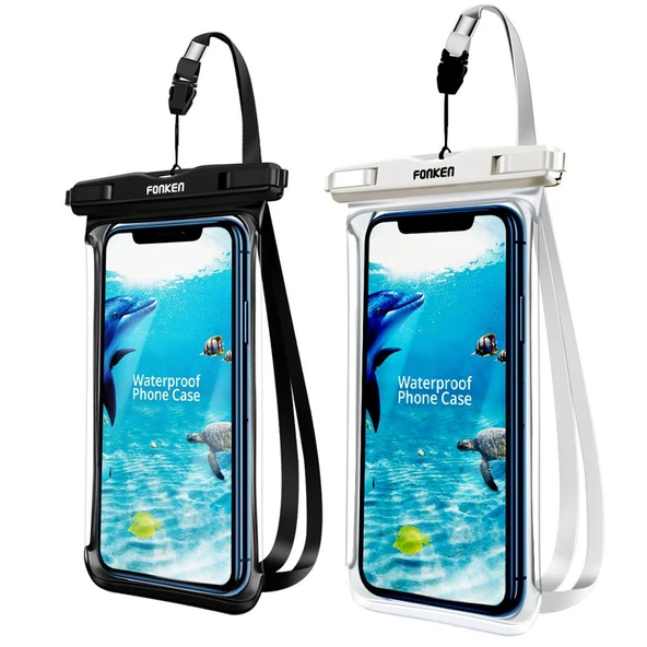 Tam Görünüm Su Geçirmez Telefon Kılıfı - Beyaz - 2